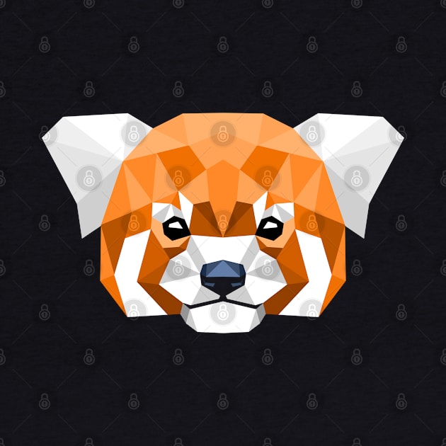 Polygons Red Panda by albertocubatas